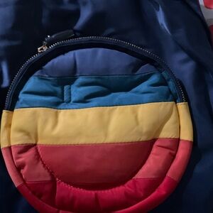 Anya Hindmarch Navy and Teal Bag